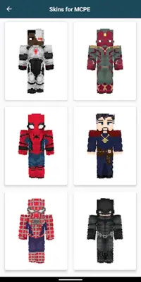 Superhero Skins for Minecraft android App screenshot 5